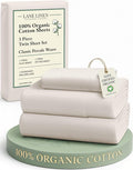 Linen Bed Sheet Set - Twin - 3 Piece