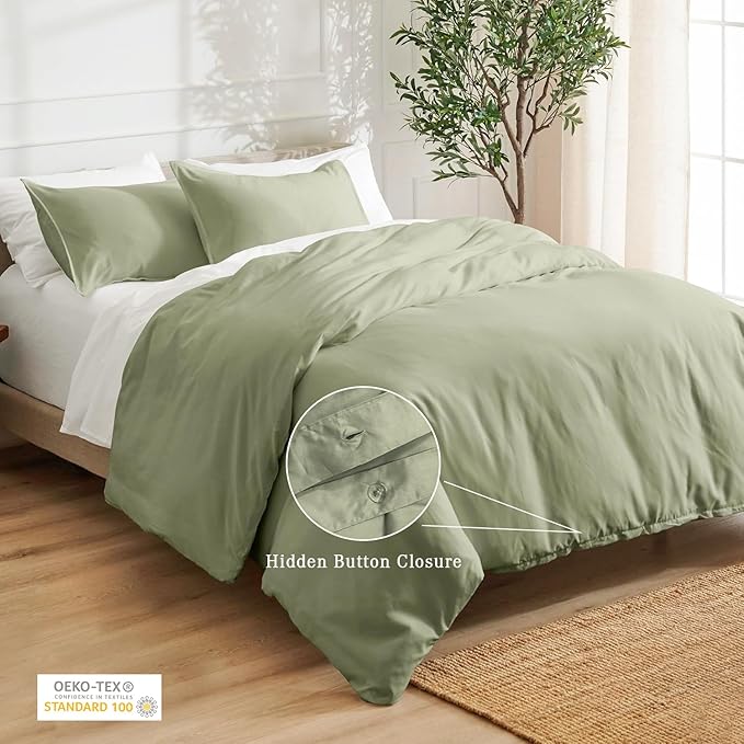 100% Cotton Duvet Cover Set - Queen - 3 Piece