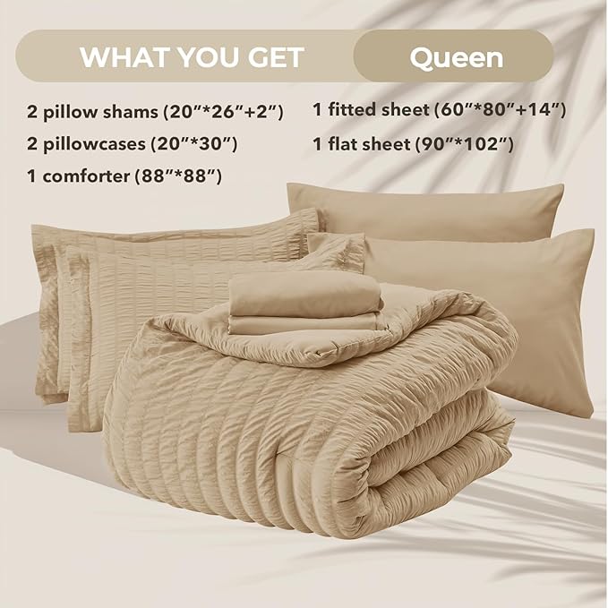 Comforter Set - Queen - 7 Piece