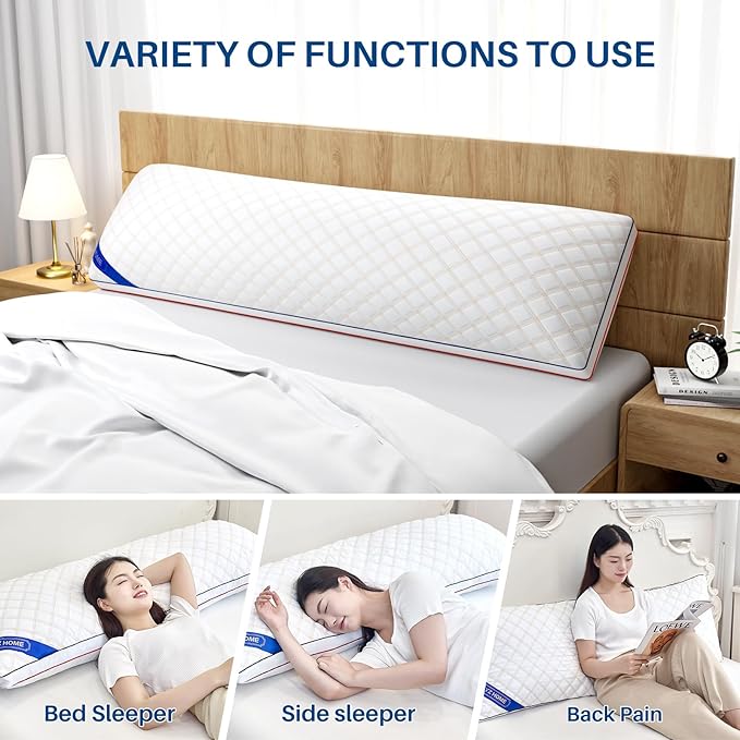 Memory Foam Body Pillow - 20 x 54 in