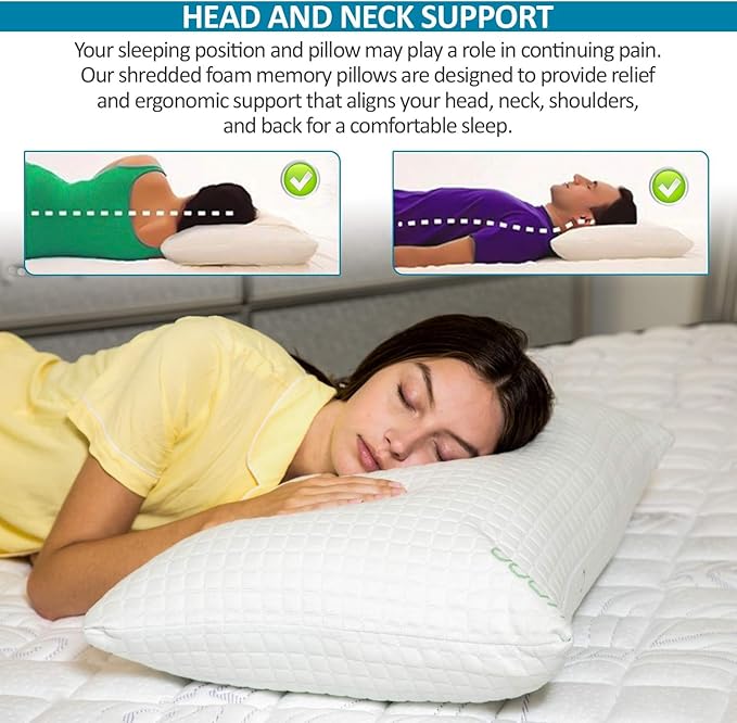 Bamboo Cooling Bed Pillow - King