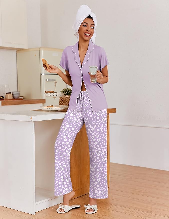Women's Pants Pajama Set - 2 Piece