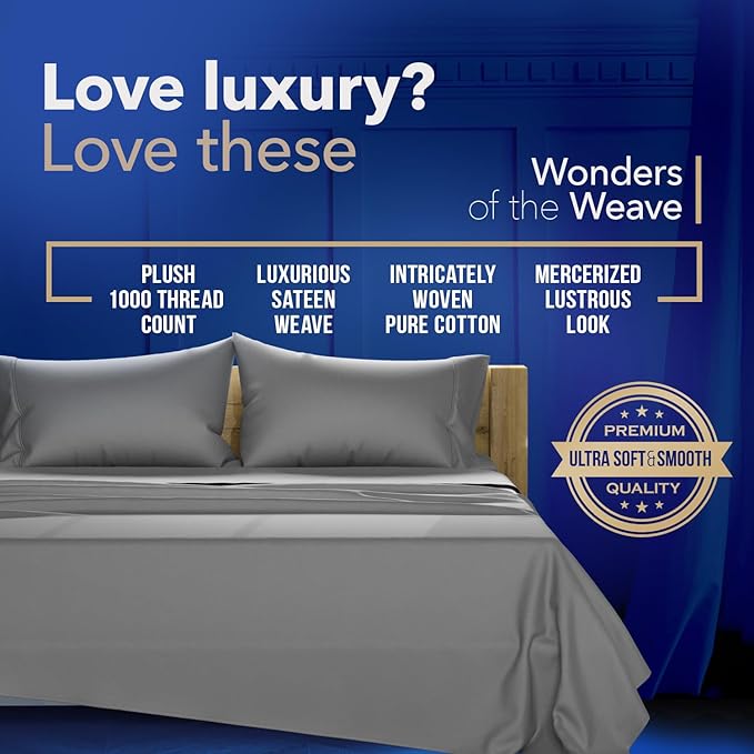 Linen Cooling Pillowcase Set - King - 4 Piece