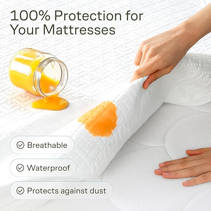 Bamboo Cooling Mattress Protector - Twin