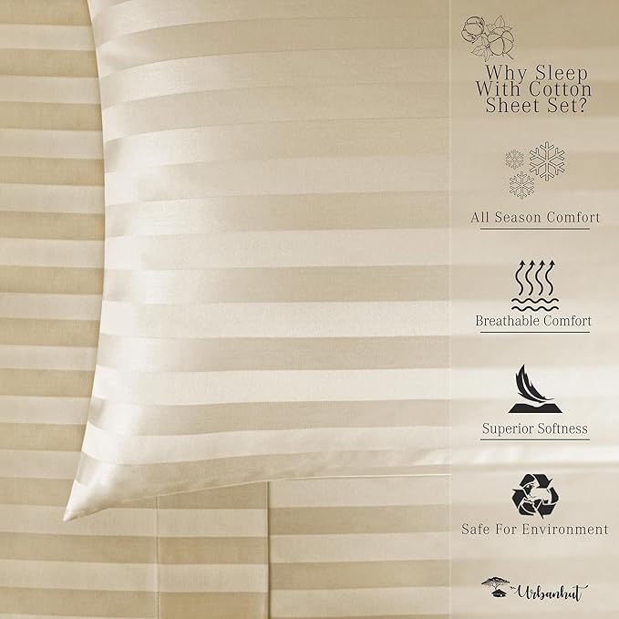 Bed Sheet Set - Full - 16 in Deep Pocket - 4 Piece