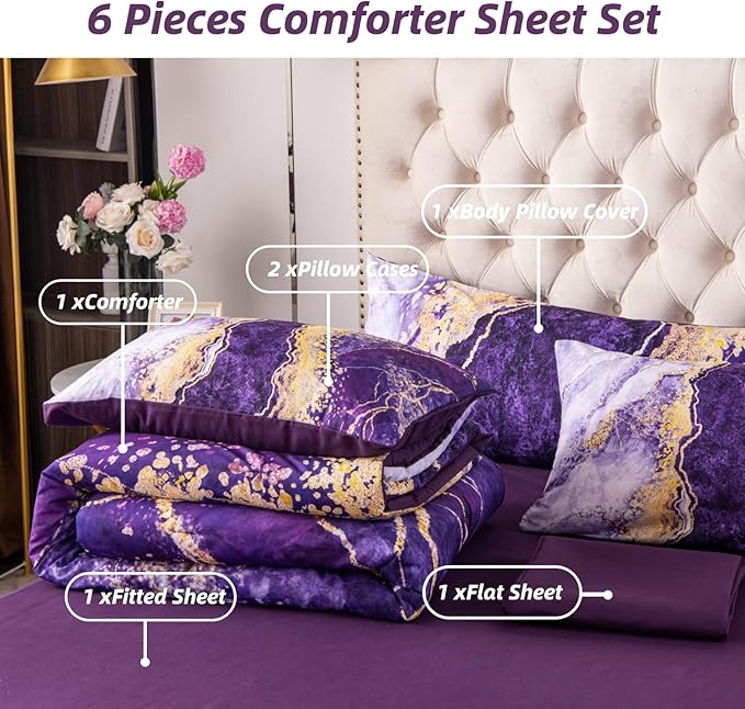 Comforter Set - Queen - 6 Piece