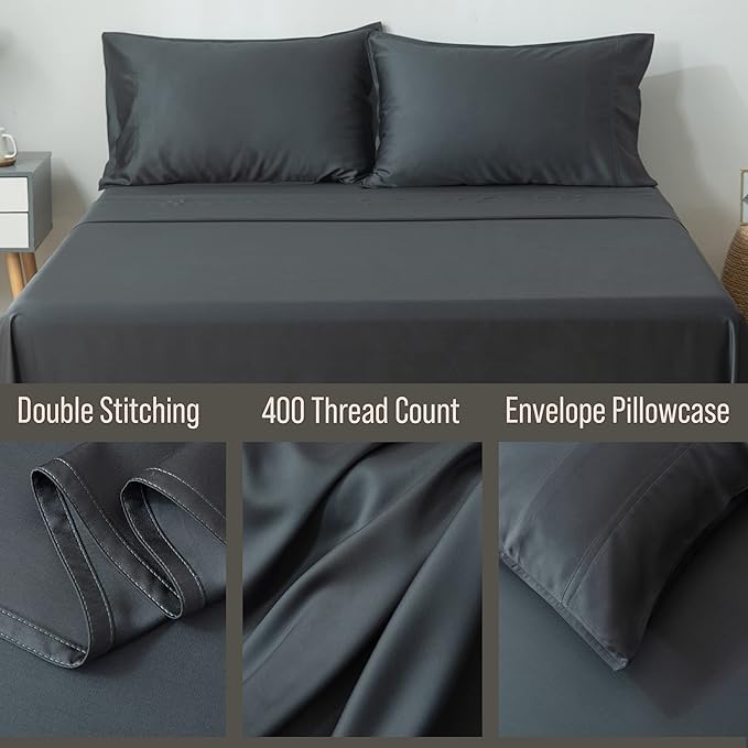 Bamboo Cooling Pillowcase Set - King - 2 Piece