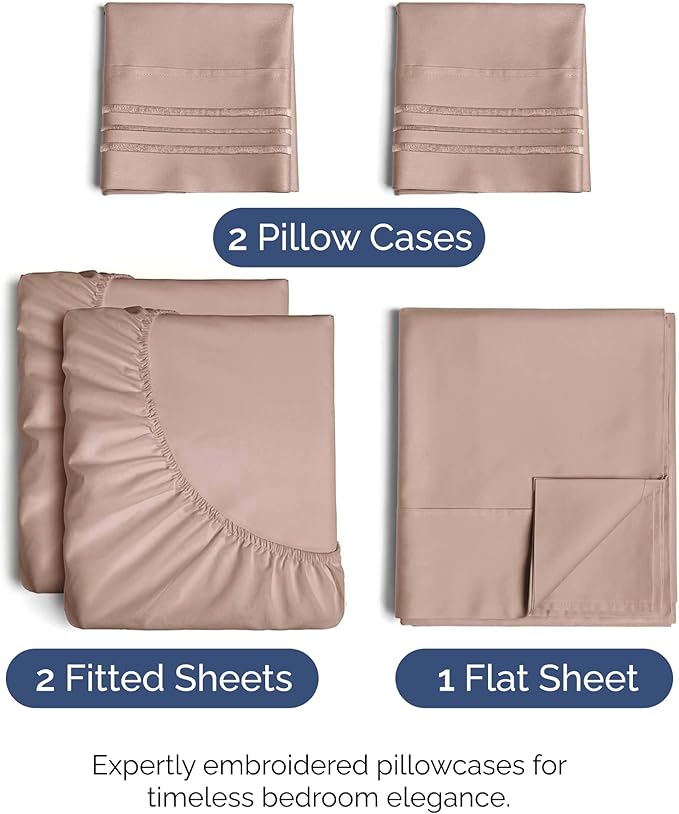 Cooling Bed Sheet Set - Split King - 5 Piece