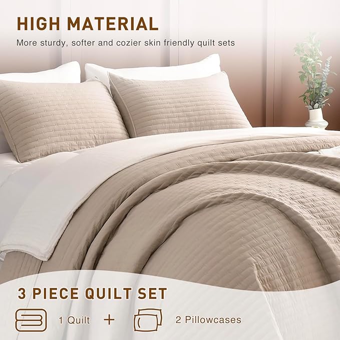 Linen Bedding Set - King - 3 Piece