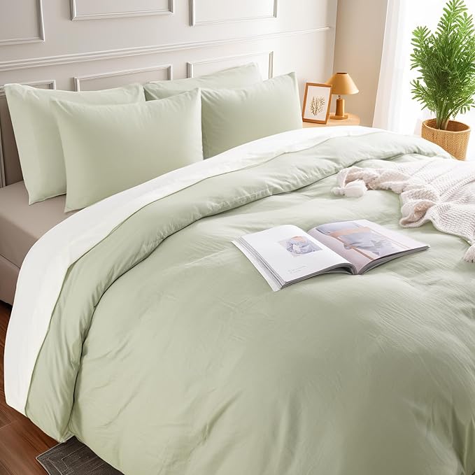 Linen Duvet Cover Set - Queen - 3 Piece