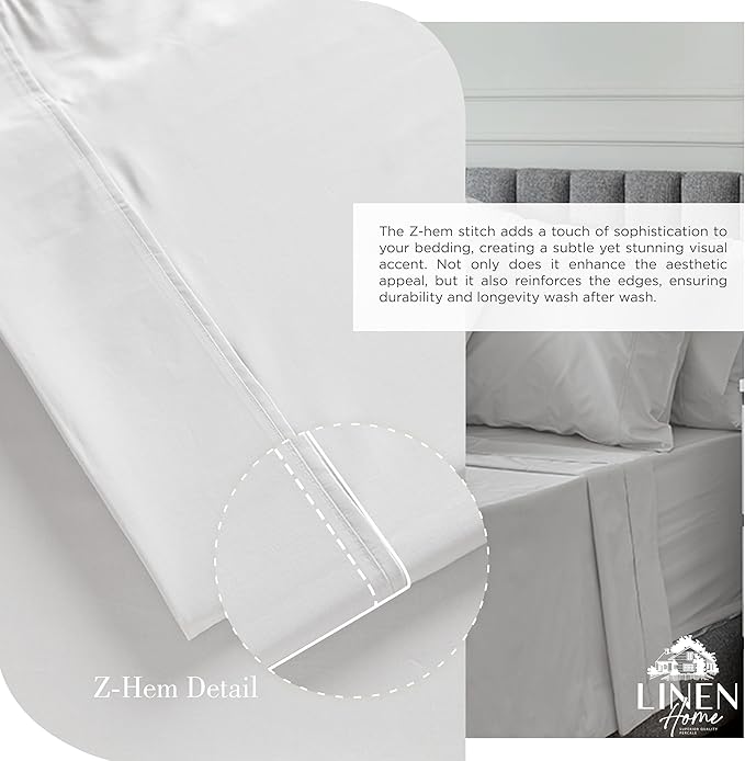 100% Cotton Bed Sheet Set - Twin - 3 Piece