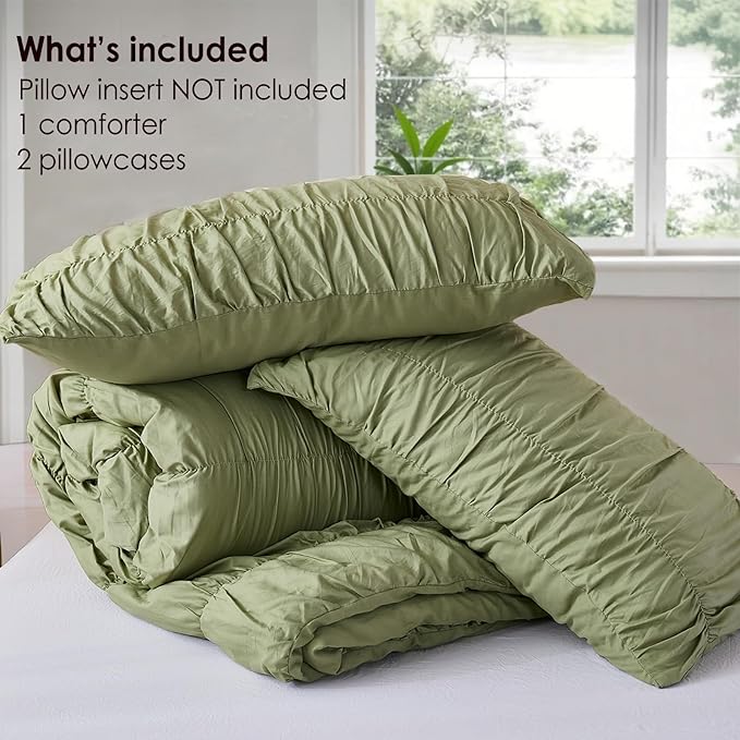100% Cotton Comforter Set - Queen - 3 Piece