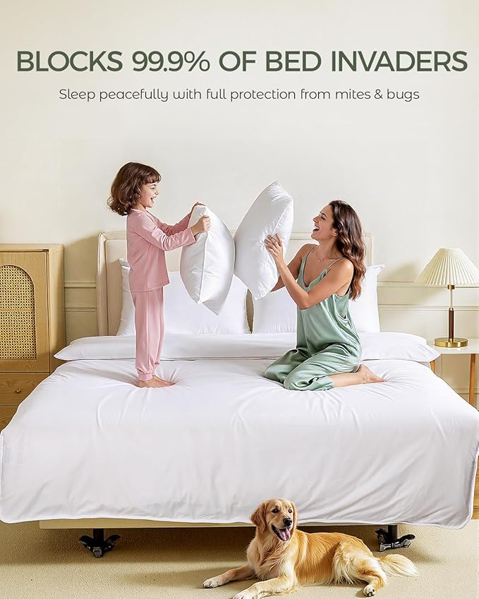 100% Cotton Hypoallergenic Pillow Protector