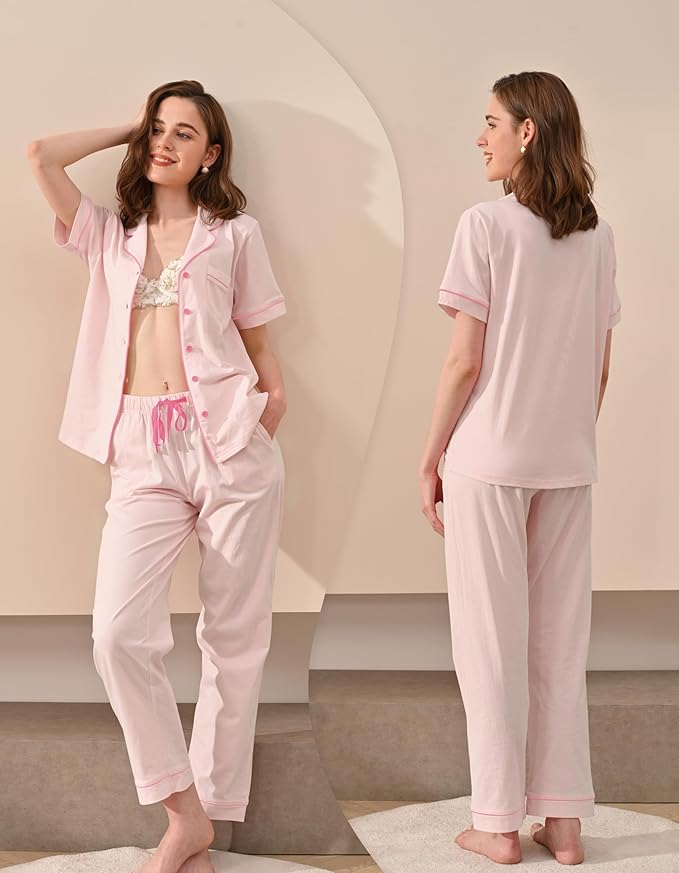 Women's 100% Cotton Pajama Set - 2 Piece
