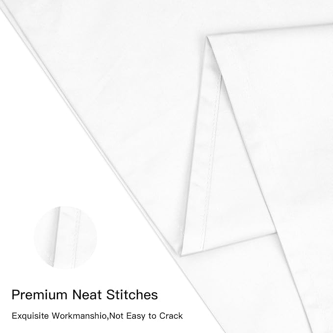 100% Cotton Pillowcase Set - Queen - 20 x 30 in - 2 Piece
