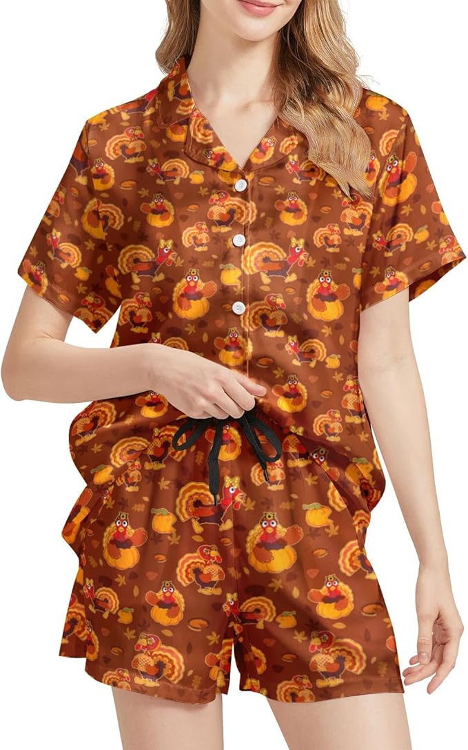 Women's Pajama Set - Short Sleeve - 2 Piece