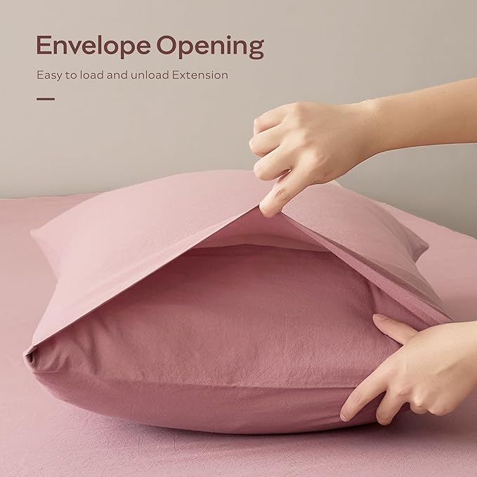 Linen Pillowcase Set - King - 20 x 36 in - 2 Piece