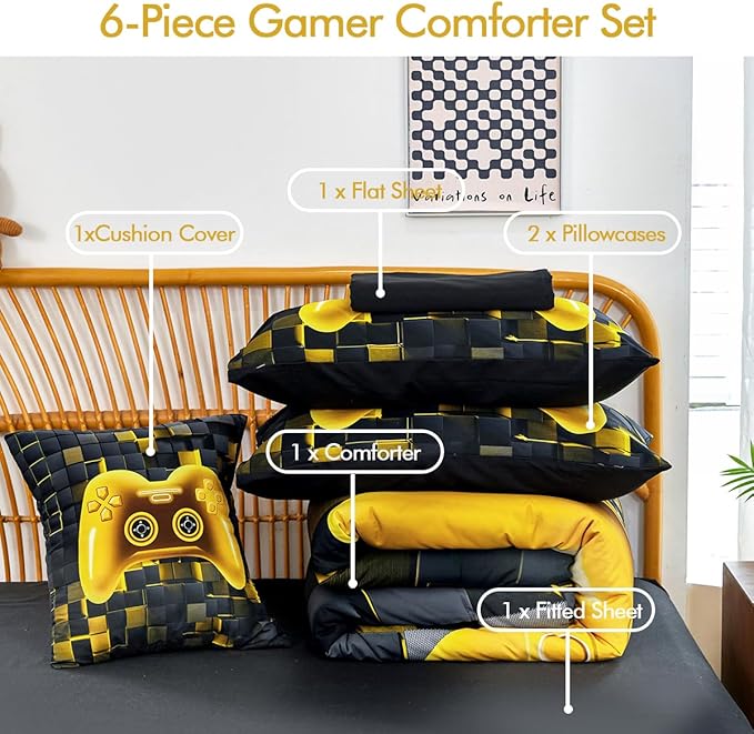 Comforter Set - Queen - 6 Piece