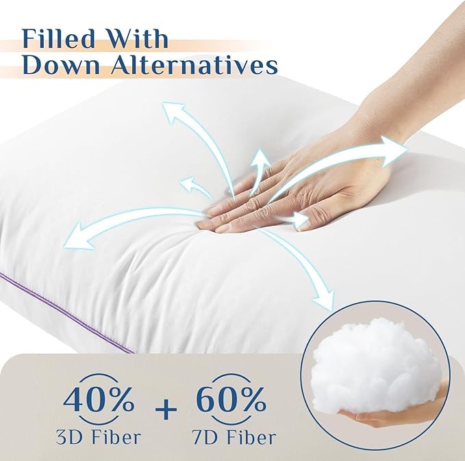 Down Alternative Bed Pillow - Full - 2 Piece