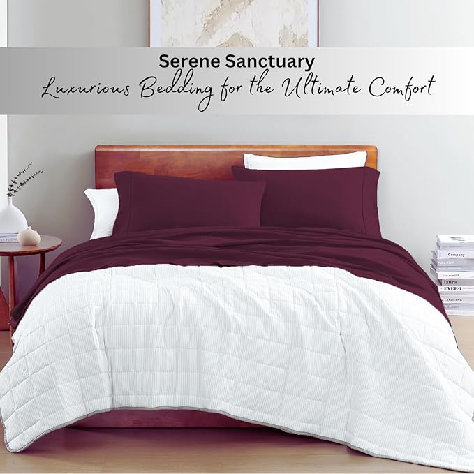 Linen Bed Sheet Set - Twin - 3 Piece