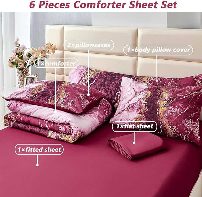 Comforter Set - Full - 6 Piece