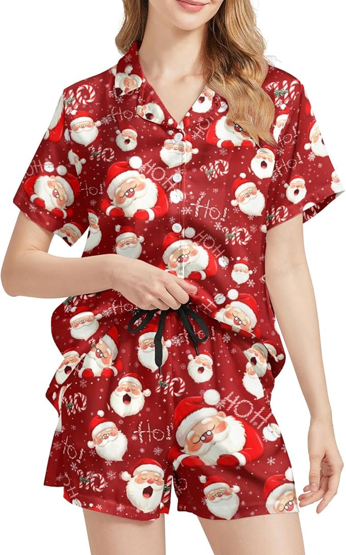 Women's Pajama Set - Short Sleeve - 2 Piece