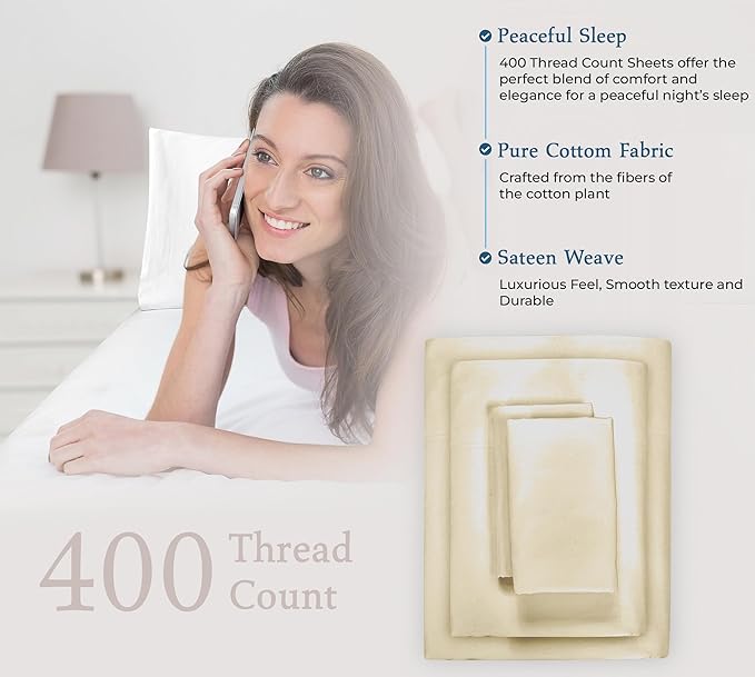 Cooling Bed Sheet Set - Queen - 4 Piece