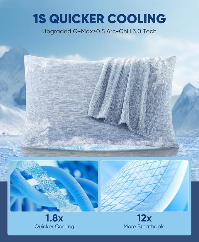 Cooling Pillowcase Set - Queen - 2 Pack