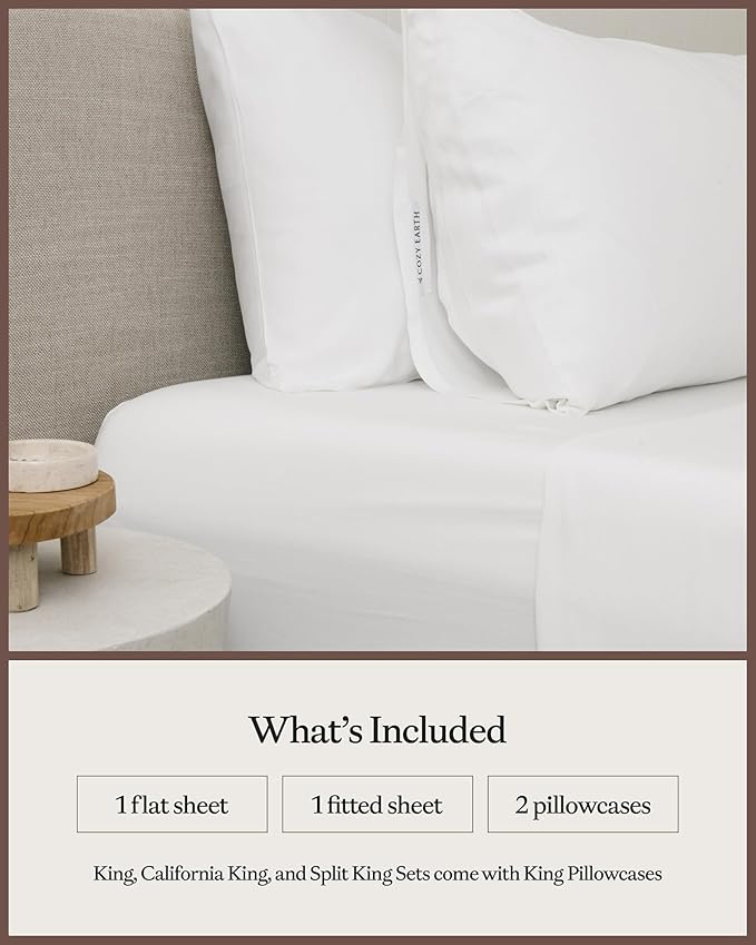 Bamboo Bed Sheet Set - Full - 4 Piece