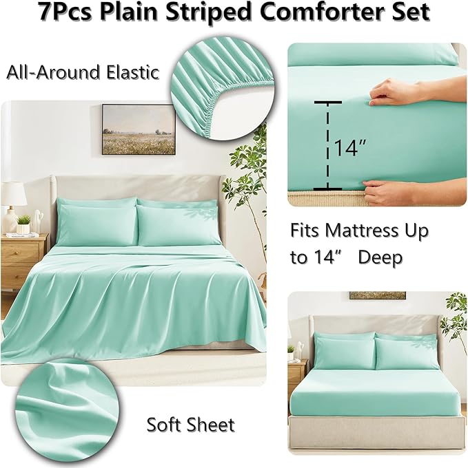 Comforter Set - King - 7 Piece