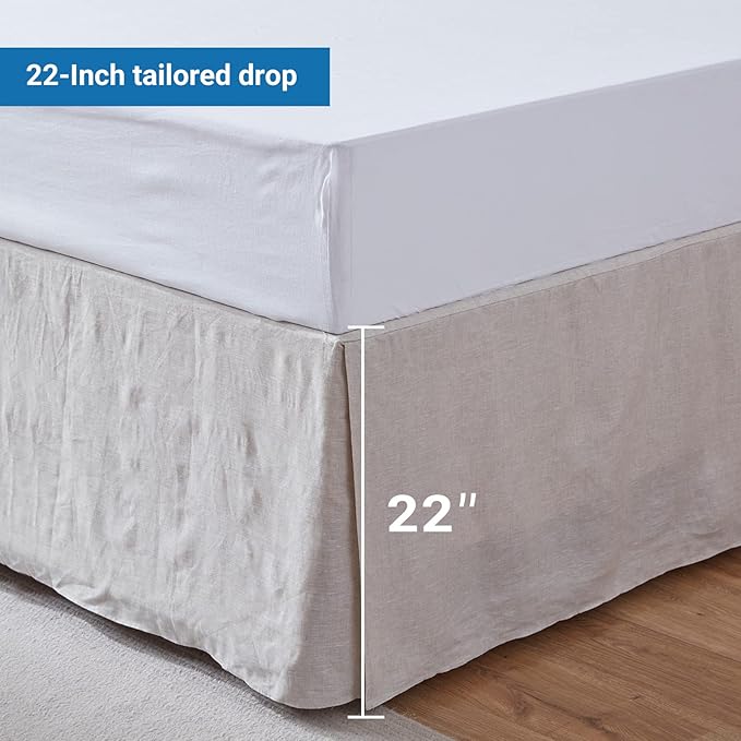 Linen Bed Skirt - King