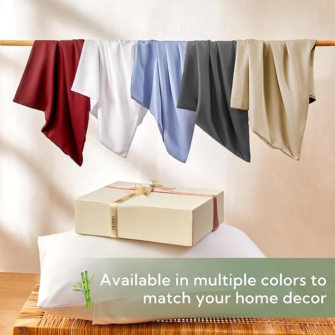 Bamboo Cooling Pillowcase Set - King - 2 Piece