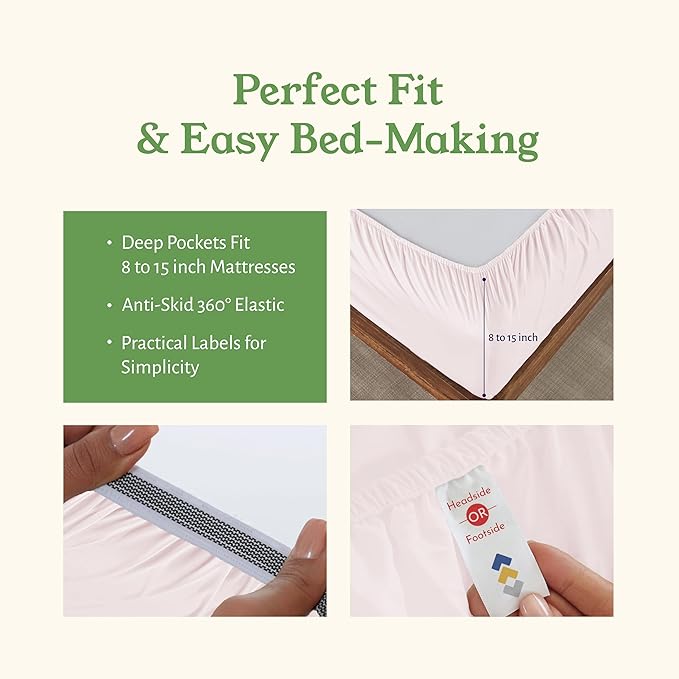 Cooling Bed Sheet Set - King - 4 Piece
