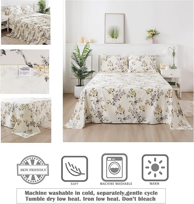 Bed Sheet Set - California King - 4 Piece