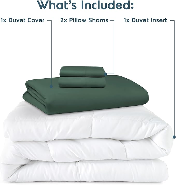 Down Alternative Duvet Cover Set - Full - 4 Piece