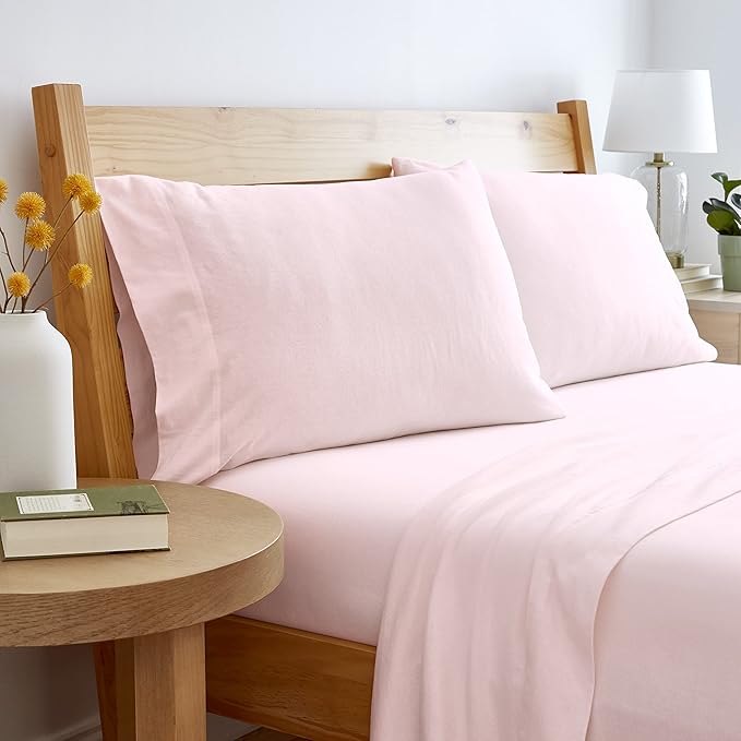Linen Bed Sheet Set - Twin - 3 Piece