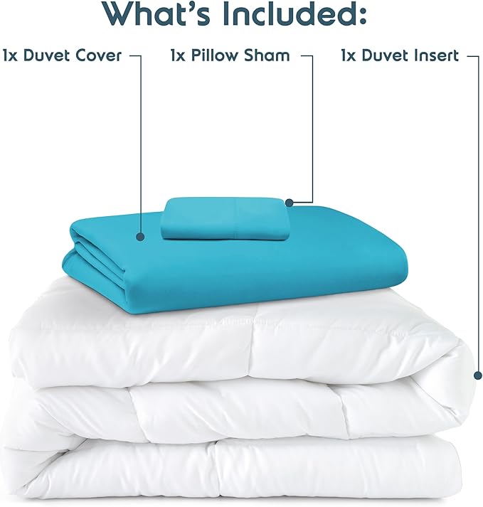 Down Alternative Duvet Cover Set - Twin - 3 Piece