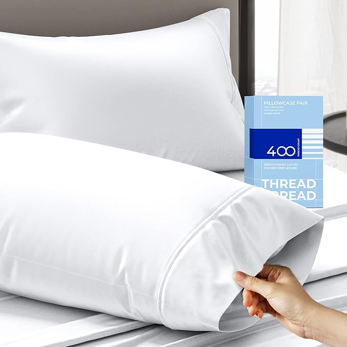 100% Cotton Cooling Pillowcase - Queen