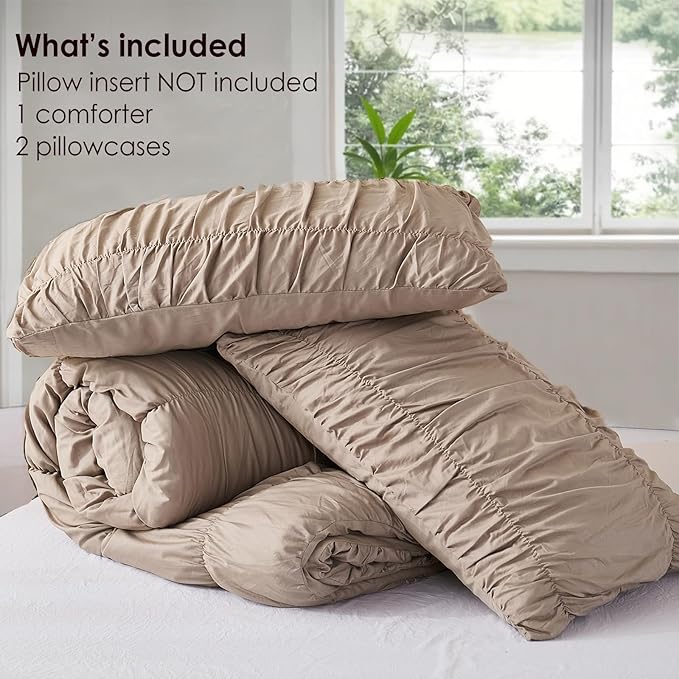 100% Cotton Comforter Set - Queen - 3 Piece