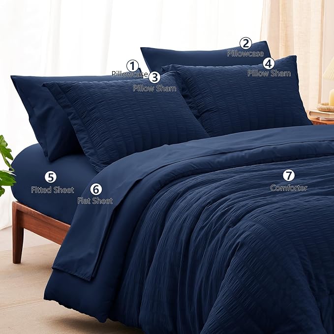 Down Alternative Comforter Set - King - 7 Piece