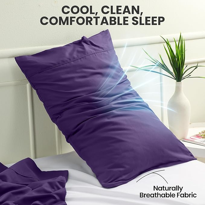 Microfiber Pillowcase Set - Queen - 20 x 30 in - 2 Pack