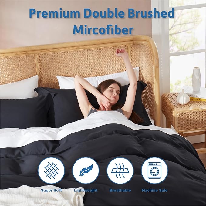 Down Alternative Duvet Cover Set - Full - 4 Piece