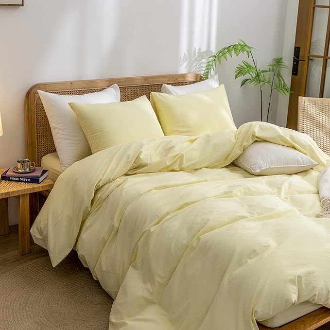 Linen Duvet Cover Set - Queen - 3 Piece