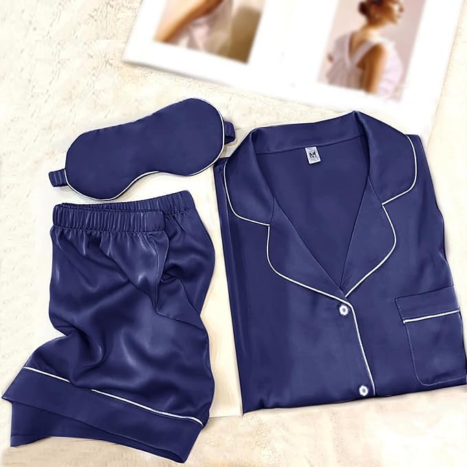 Satin Pajama Set - 2 Piece