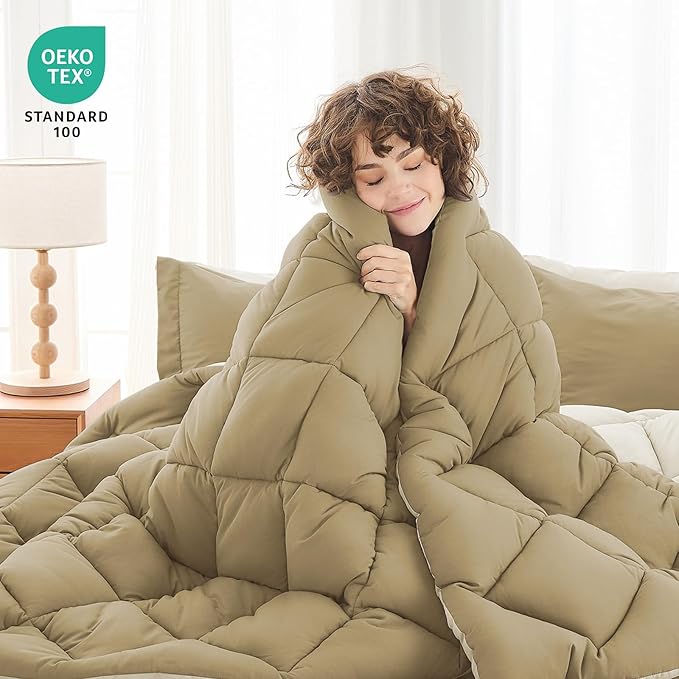 Linen Comforter Set - Full - 7 Piece