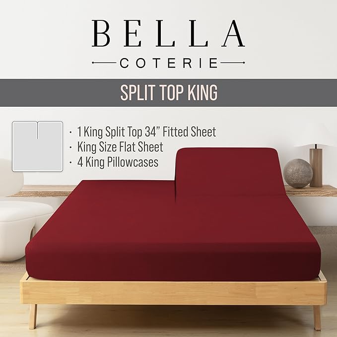 Bamboo Cooling Bed Sheet Set - King - 6 Piece