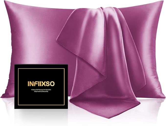 Mulberry Silk Cooling Pillowcase - Standard - 20 x 26 in