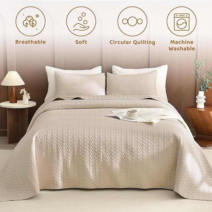 100% Cotton Bedding Set - Queen - 3 Piece