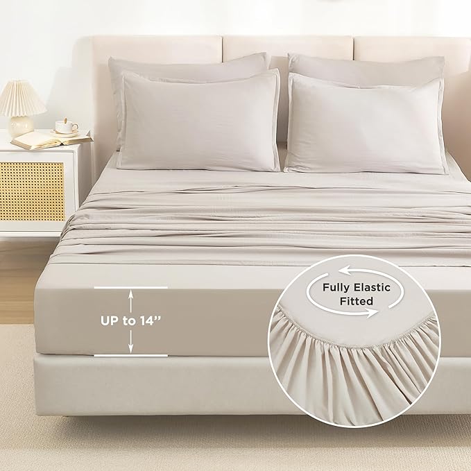 Linen Comforter Set - King - 7 Piece