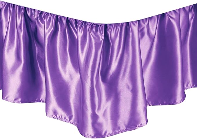 Satin Bed Skirt - 15 in Drop